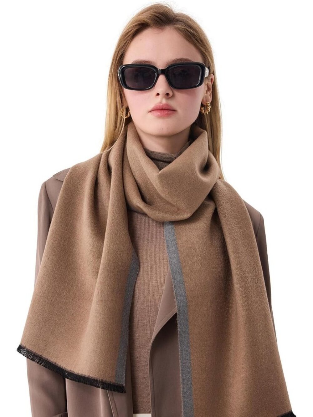 Luxurious 100% Mulberry Silk Scarf for Women - Soft, Lightweight, 71"x12